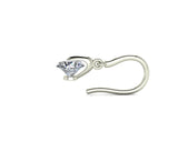 IGI-Certified 1 CT Round Lab-Grown Diamond Spinning Dangling Earring