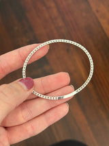 White gold 2.62ct lab diamond flex bracelet