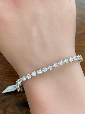 7.40 CT LAB 7.15 INCHES TENNIS BRACELET