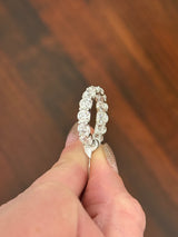 IGI certified size 6.25 white gold 5.18ct lab diamond eternity band