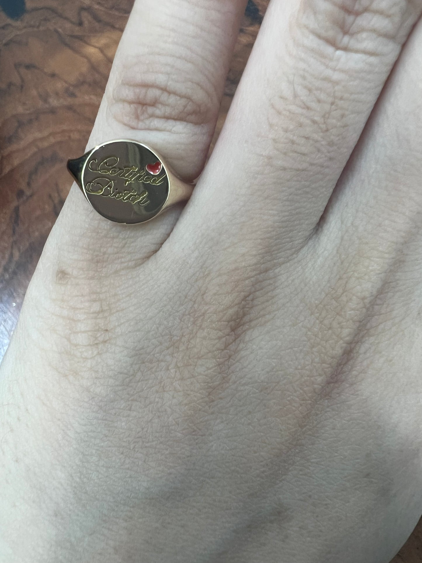 18K Certified Biotch Ring