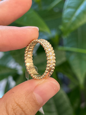 14k 0.33 ctw size 6.75 inches Yellow Diamond Ring