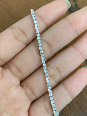 2.33 CT Lab 7 inches Tennis Bracelet