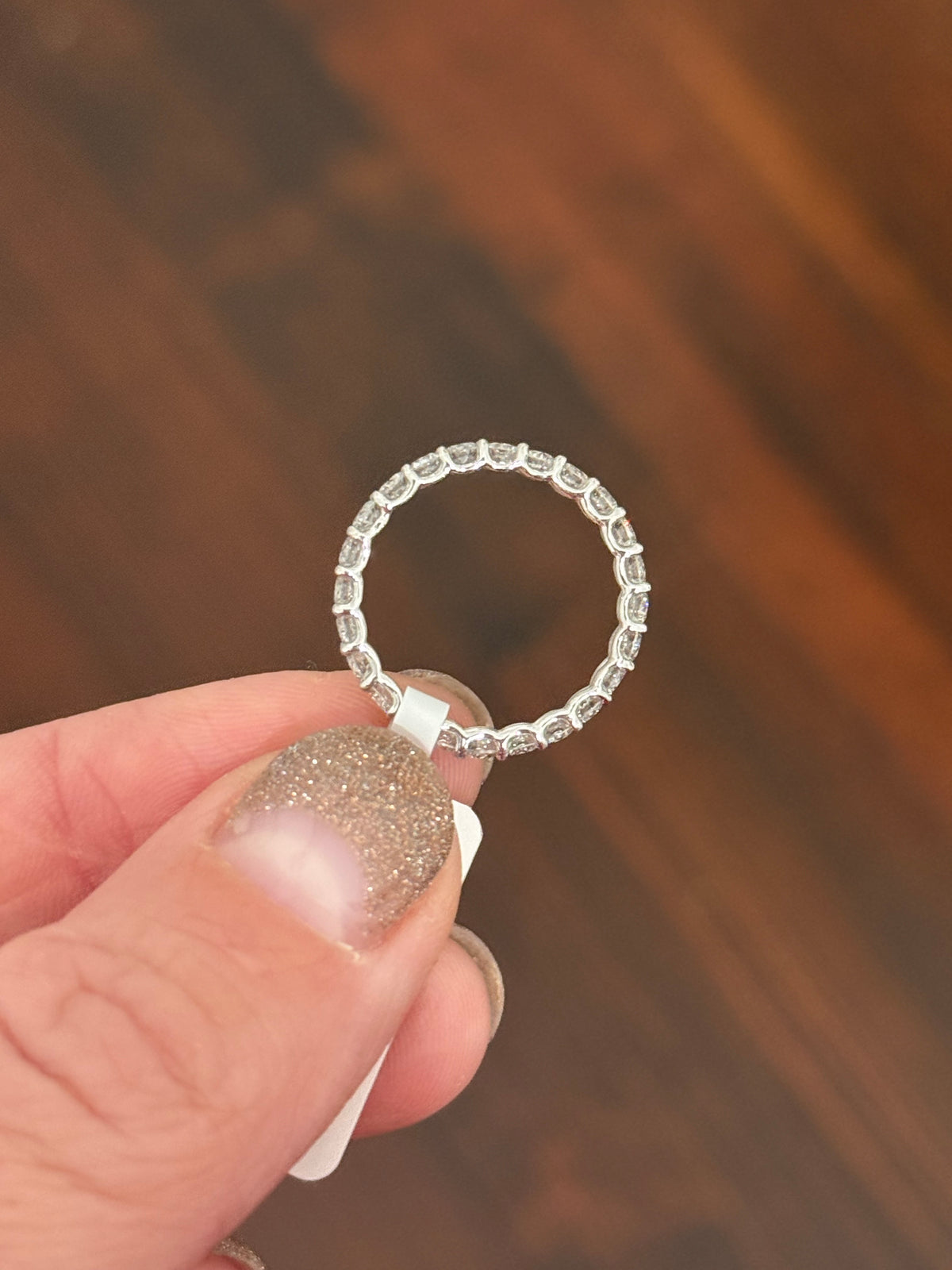 White gold 1.49ct lab diamond eternity band