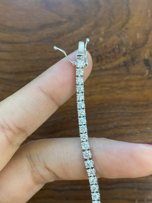 4.42CT LAB 7 INCHES TENNIS BRACELET