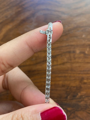 3.90 CT LAB 7 INCHES TENNIS BRACELET