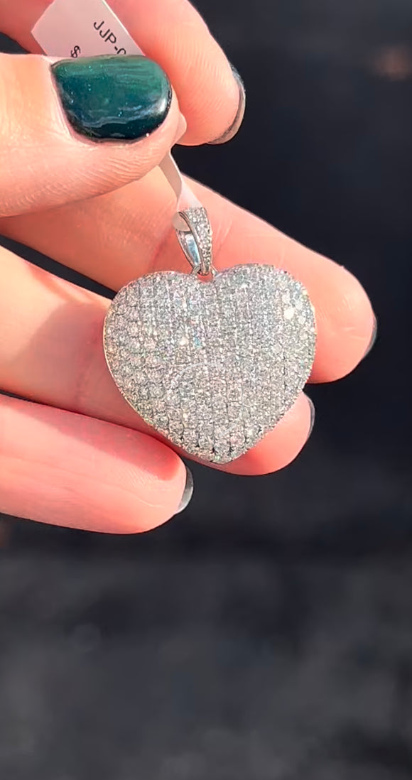 Lab Diamond Heart Pendant