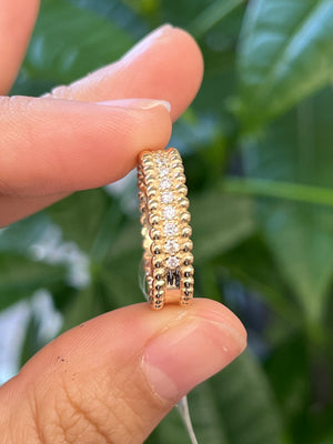 14k 0.33 ctw size 6.75 inches Yellow Diamond Ring