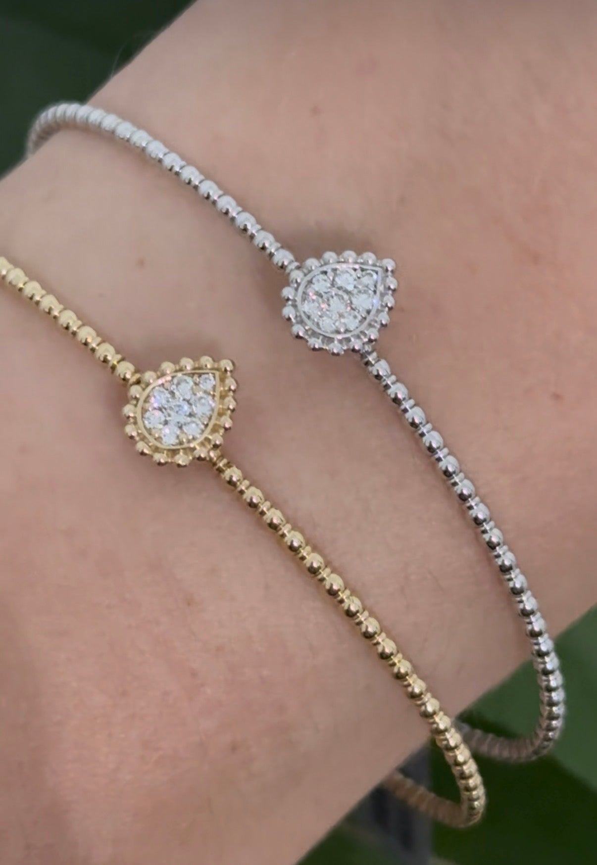 Lab diamond flex bracelets