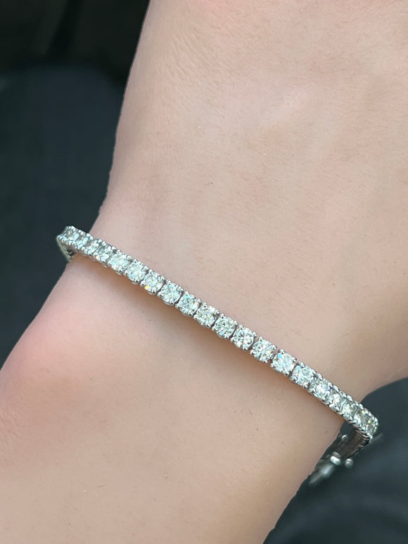 6.10 CT LAB 7.15 INCHES TENNIS BRACELET