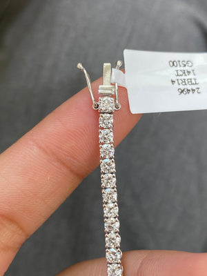 5.10 CT LAB 7 INCHES TENNIS BRACELET