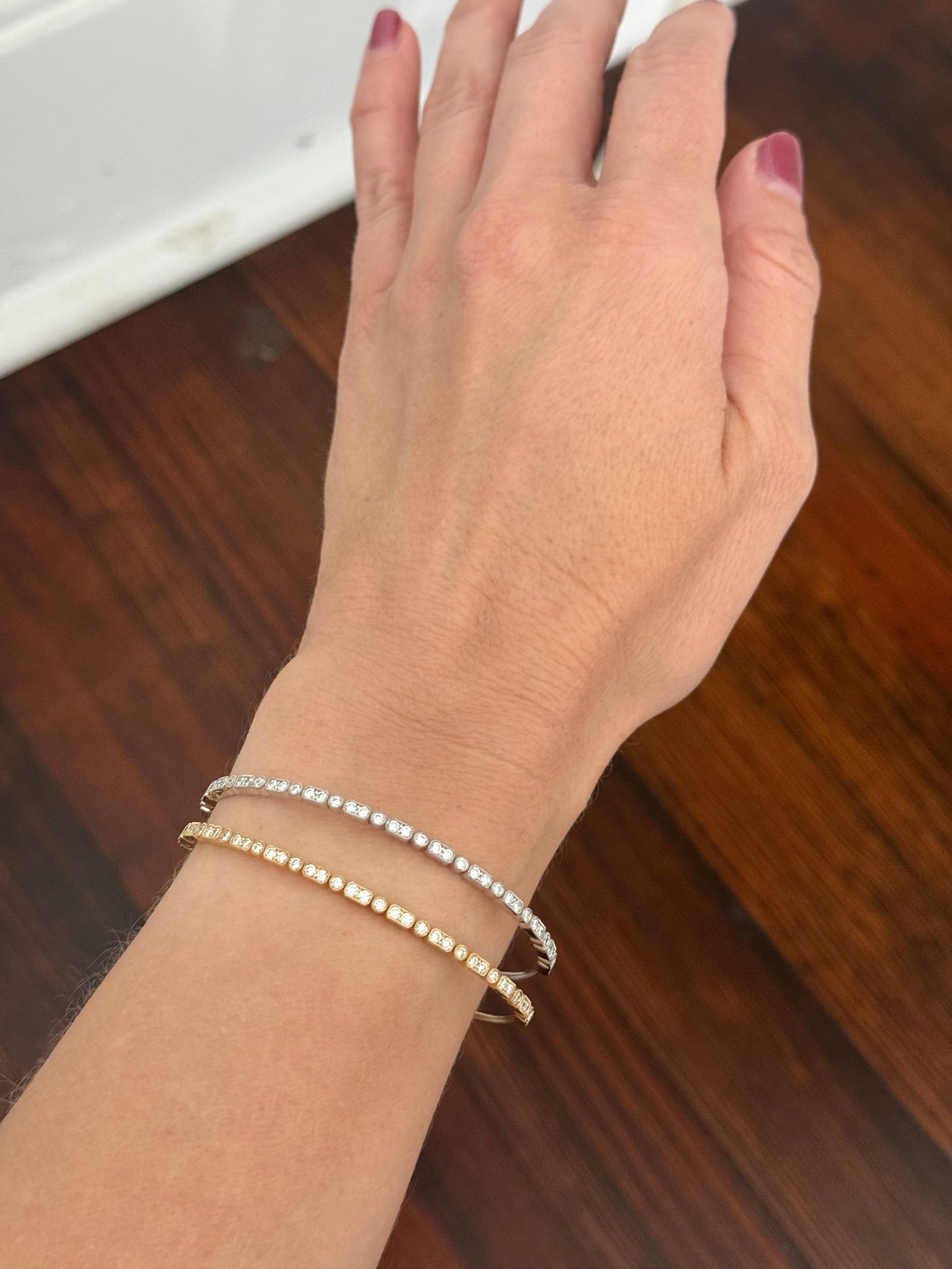 1.01ct lab diamond flex bracelets