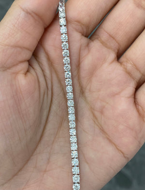 6.34 CT Lab 7 Inches Tennis Bracelet