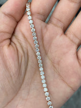 6.85 CT Lab 7 Inches Rose Tennis Bracelet