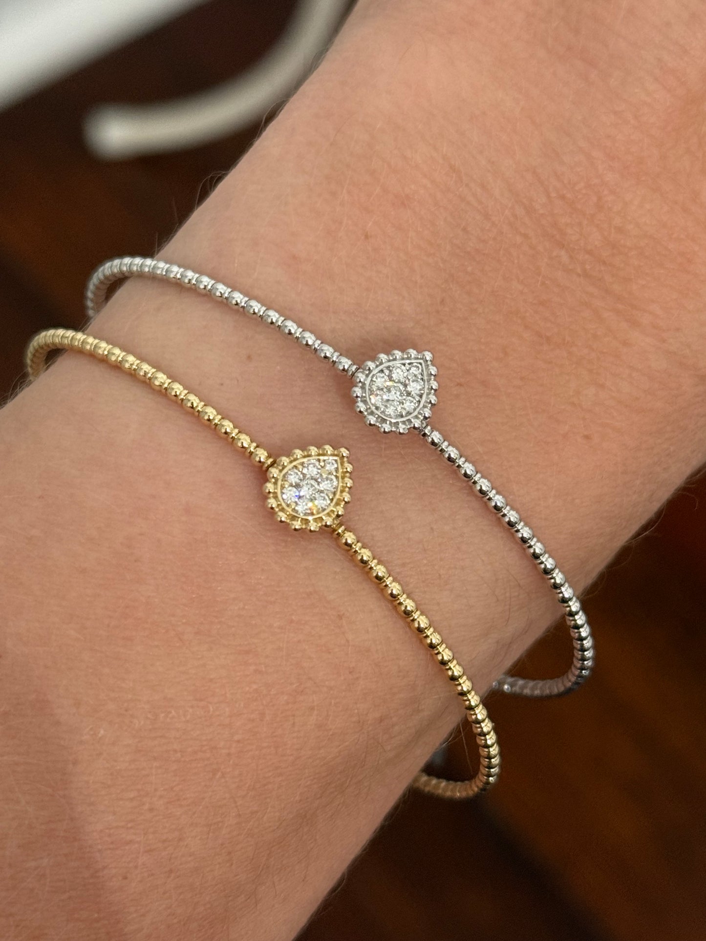 Lab diamond flex bracelets