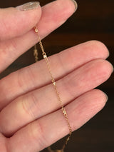 Rose gold natural diamond necklace