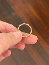 Rose gold natural diamond band