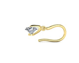 IGI-Certified 1 CT Round Lab-Grown Diamond Spinning Dangling Earring