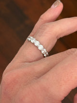 IGI certified white gold 4.13ct lab diamond eternity band