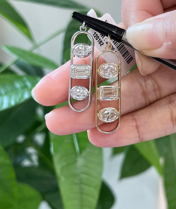 *Premade* 2.56 cttw Lab  Yellow Pendant