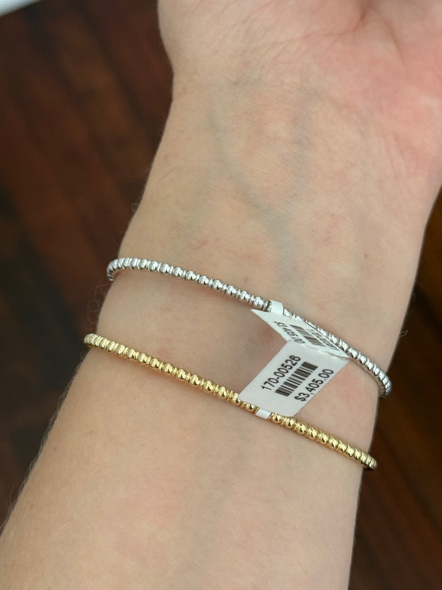 Natural diamond flex bracelets