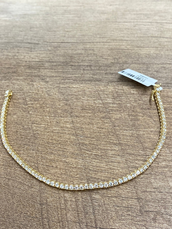 3.19 CT Lab Yellow Tennis Bracelet