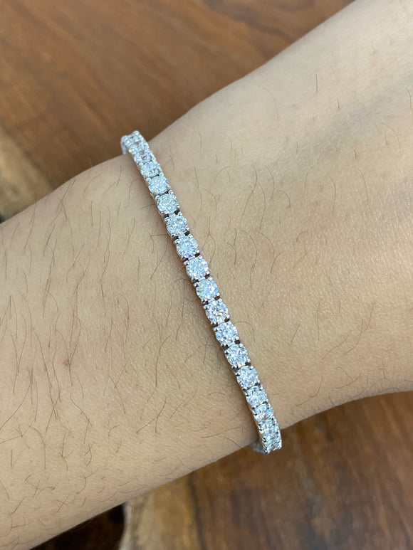 14k 5.50ct - 5.56 ct Lab 7 inches Tennis Bracelet
