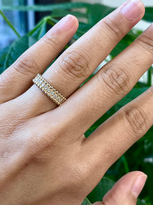 14k 0.33 ctw size 6.75 inches Yellow Diamond Ring