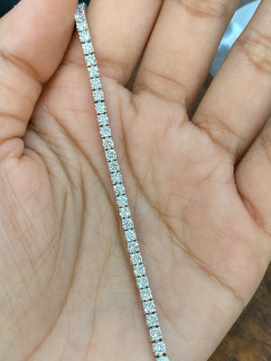 4.14 CT Lab 6 inches Tennis Bracelet