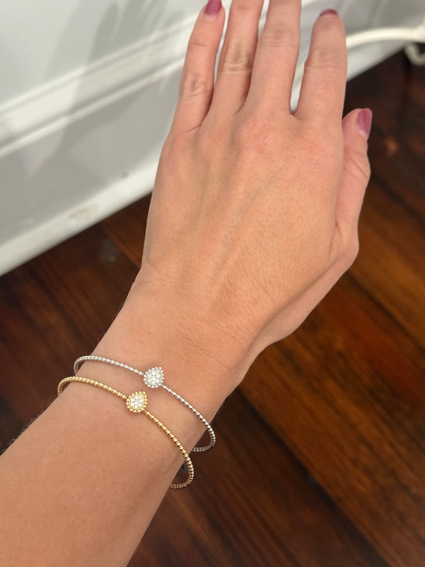 Lab diamond flex bracelets