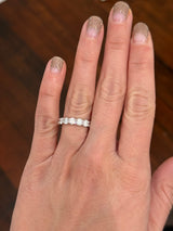 IGI certified white gold 4.13ct lab diamond eternity band