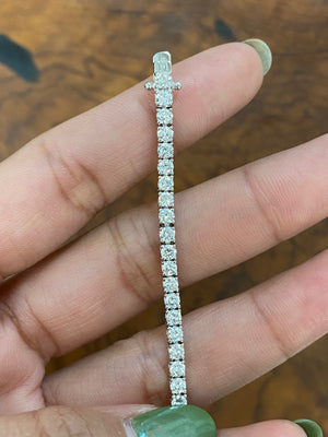 4.14 CT Lab 6 inches Tennis Bracelet