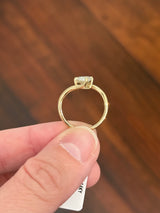 Yellow gold IGI certified 2.04ct marquise lab diamond ring