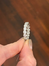 IGI certified white gold 4.13ct lab diamond eternity band