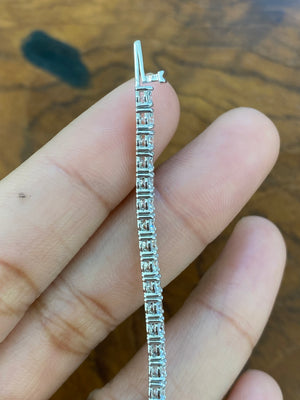 5.38 CT Lab 7 Inches Tennis Bracelet