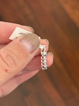 White gold 0.52ct lab diamond cross pendant