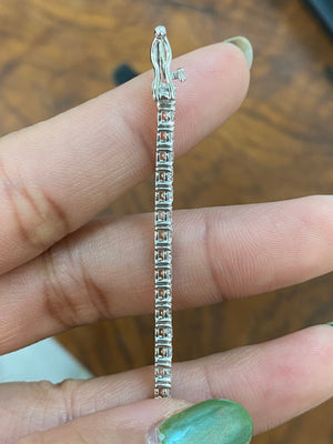 4.14 CT Lab 6 inches Tennis Bracelet