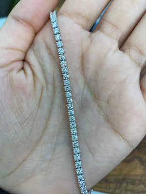 4.05 CT Lab 6.5 inches Tennis Bracelet