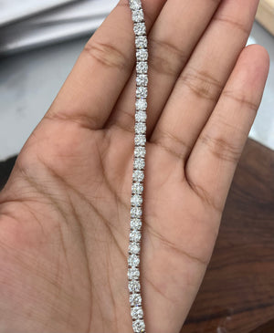 10.04 CT LAB 7.25 inches TENNIS BRACELET