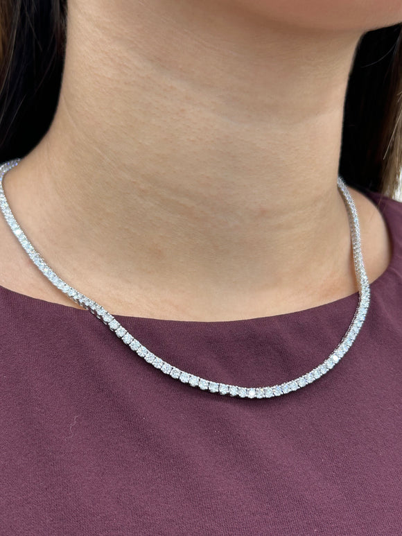 13.51CT LAB TENNIS NECKLACE