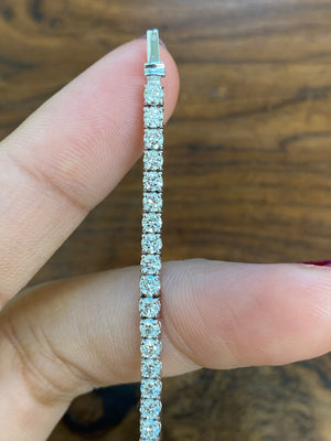 3.92ct LAB 7 INCHES TENNIS BRACELET