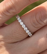 White gold 1.2ct lab diamond band