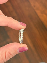 White gold diamond snake ring. Center stone is 0.7cts.