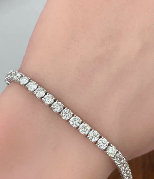 10.04 CT LAB 7.25 inches TENNIS BRACELET