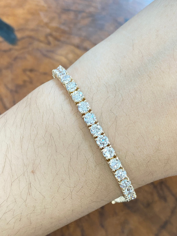 10 CT Lab 7” Yellow Tennis Bracelet