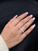 0.50 CT Lab-Grown Diamond Sterling Silver Ring