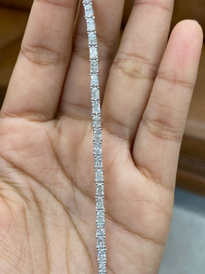 5.60 CT Radiant Lab Tennis Bracelet