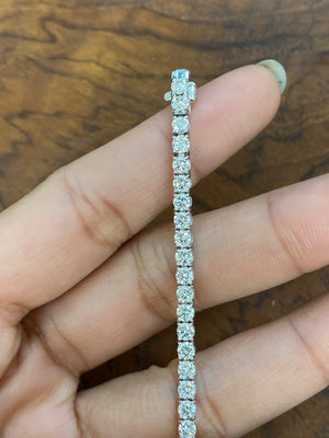 5.43 CT Lab 7 inches Tennis Bracelet