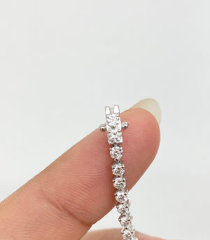 2.92 CT LAB 3 PRONGS TENNIS BRACELET