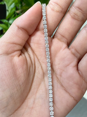 6.34 CT Lab 7 Inches Tennis Bracelet
